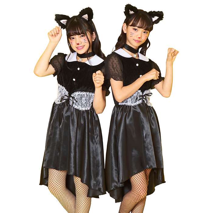 HW COSCHU！ ガールズキャット コスチューム ハロウィン コスプレ 衣装 