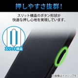 【代引不可】iPhone 14 Pro ケース カバー レザー 手帳型 マグネット フラップ 耐衝撃 衝撃吸収 軽量 薄型 スタンド機能付 UltraSlim ブラック エレコム PM-A22CPLFUBK