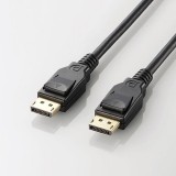 【即納】【代引不可】エレコム DisplayPort(TM)ケーブル／1m／ブラック CAC-DP1210BK