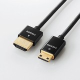 【代引不可】カメラ接続用HDMIケーブル（HDMI miniタイプ）/デジカメ用HDMIケーブル/スーパースリム/mini/1.5m/ブラック エレコム DGW-HD14SSM15BK