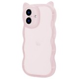 iPhone 16 猫耳・耐衝撃ハイブリッドケース 「nyamy」 ピンク LEPLUS NEXT LN-IM24NYMPK