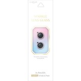 iPhone 16/iPhone 16 Plus レンズ保護ガラスフィルム 「SPARKLE LENS GLASS」ピンク LEPLUS NEXT LN-IM24FGLENSWPK