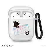 AirPods 充電ケース用 抗菌 ソフトケース ディズニー クリアケース ワイヤレス充電可能 カラビナ付 PGA PG-DAPSTP