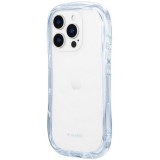 iPhone 16 Pro 耐傷・耐衝撃ハイブリッドケース 「ViAMO crystal」 ブルー LEPLUS NEXT LN-IP24VMCRBL