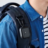 【代引不可】AirPods 第3世代 TOUGH SLIMケース 2種構造 耐久性 弾力性 TPUケース 衝撃吸収 エアークッション カラビナ付 エレコム AVA-AP3TS