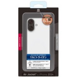 iPhone 16 Air Jacket for iPhone 16 Clear matte エアージャケット パワーサポート PLLK-74