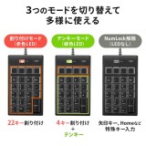 【即納】【代引不可】プログラマブルテンキー キーボードの機能が割付可能 有線 計算 会計処理　事務作業 オフィス OA機器 サンワサプライ NT-19UH2BKN2