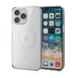 【代引不可】iPhone14ProMax 用 ケース ハイブリッド カバー 耐衝撃 カメラ周り保護 ワイヤレス充電可 ホワイト エレコム PM-A22DMAG02WH