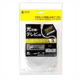 【代引不可】サンワサプライ カテゴリ6UTPLANケーブル LA-Y6-03W