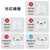 【代引不可】AirPodsPro 第2世代(2022)ケース ハイブリッド  衝撃吸収 カラビナ付  エレコム AVA-AP4TSL