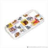 iPhone14 iPhone13用 ハイブリッドケース トムとジェリー パターンA ケース カバー TOM JERRY キャラクター PGA PG-WPT22K10TAJ