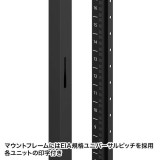 【北海道・沖縄・離島配送不可】【代引不可】19インチ サーバーラック パネルなし(18U) ブラック 奥行900mm フレームタイプ  サンワサプライ CP-SVN1890NPBKN