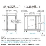 【北海道・沖縄・離島配送不可】【代引不可】19インチ サーバーラック パネルなし(18U) ブラック 奥行900mm フレームタイプ  サンワサプライ CP-SVN1890NPBKN