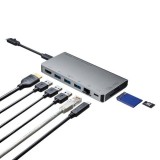 【即納】【代引不可】USB Type-C ドッキングハブ HDMI/LANポート/カードリーダー搭載 USBハブ USB Type-Cハブ サンワサプライ USB-3TCH14S2