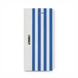 iPhone 6s/6 アイフォン シックスエス/シックス用ケース カバー STRIPE デザインPUレザーカバー ブルー LEPLUS LP-I6SDLSRBL