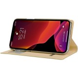 iPhone11 Pro 手帳型 ケース カバー 超薄型マグネット開閉型スマートレザーケース Wisdom series Gold memumi AFC191803