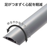 【代引不可】床用モール 1m 54mm グレー エレコム LD-GA1407MGY