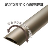 【代引不可】床用モール 1m 78mm ブラウン エレコム LD-GA1507MBR