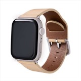 Apple Watch Series 1/2/3/4/5/SE/6/7 (42/44/45mm) PUレザーバンド Vahane アップルウォッチバンド 耐水性 シンプル おしゃれ ライトベージュ LEPLUS LP-AW45BLBG