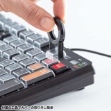 【即納】【代引不可】プログラマブルキーボード 108キー メンブレン 日本語配列 キーボード サンワサプライ SKB-P1BK