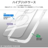 iPhone 16 Like standard MagSafe対応 マグネットアクセサリー対応 衝撃吸収 バンパー ハイブリッドケース / クリア レイアウト RT-P46MG2/CM