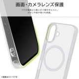 iPhone 16 Like standard MagSafe対応 マグネットアクセサリー対応 衝撃吸収 バンパー ハイブリッドケース / クリア レイアウト RT-P46MG2/CM