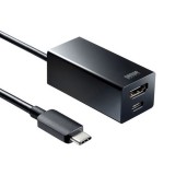 【即納】【代引不可】USBハブ USB Type-Cハブ付 HDMI変換アダプタ USB3.2/3.1/3.0対応 PD100W セルフパワー・バスパワー両対応 コンパクト ブラック サンワサプライ USB-3TCH34BK