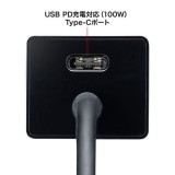 【即納】【代引不可】USBハブ USB Type-Cハブ付 HDMI変換アダプタ USB3.2/3.1/3.0対応 PD100W セルフパワー・バスパワー両対応 コンパクト ブラック サンワサプライ USB-3TCH34BK