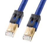 【即納】【代引不可】LANケーブル カテゴリ7A CAT7A 0.6m ツメ折れ防止カバー 超高速10Gbps、超ワイドレンジ1000MHz伝送帯域を実現 ブルー サンワサプライ KB-T7A-006BL