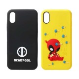 iPhone X iPhone Xs 用 ケース カバー ソフト マーベル MARVEL シリコンケース DEADPOOL デッドプール ２カラー（ブラック・イエロー） PGA PG-DCS42*DEP