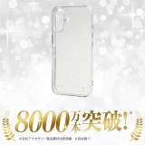 iPhone 16 ディズニー / Like standard 衝撃吸収 バンパー キラキラ ラメ TPUソフトケース / ミッキーマウス レイアウト RT-DP46A/MKM