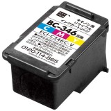 【代引不可】BC-346互換 エコリカ リサイクルインク CANON シアン、マゼンタ、イエロー 染料 3色一体型 残量検知非対応 エコリカ ECI-C346C-V