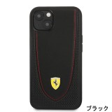 FERRARI 公式ライセンス iPhone13 6.1インチ 2眼モデル 牛革 背面ケース バックカバー かっこいい エアージェイ FEHCP13MRGO