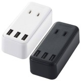 【即納】【代引不可】モバイルUSBタップ 電源タップ USB コンセント 直挿し USB×3個 AC差し込み口×2個 2.4A PC スマホ タブレット エレコム MOT-U08-23