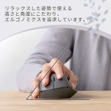 【代引不可】無線 2.4GHz マウス ブラック 静音 ワイヤレス 3ボタン エルゴノミクス  Windows 11 Mac Chrome 対応  抗菌 Mサイズ SHELLPHA エレコム M-SH10DBSKBK