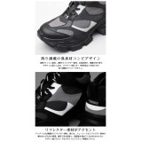 【北海道・沖縄・離島配送不可】メンズ ダッドスニーカー DAD SNEAKER メンズサイズ メンズスニーカー glabella glbt-299-*-BK