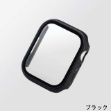 【代引不可】Apple Watch Series 7 41mm フルカバーケース プレミアムガラス 2重構造 高硬度10H 飛散防止 高透明 指紋防止 エレコム AW-21BFCG