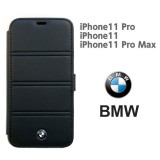 BMW 公式ライセンス iPhone 11 Pro 本革+TPU+PC 手帳型ケース ブックタイプ カーブランド エアージェイ BMFLBKSN58PELBK