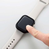 【代引不可】Apple Watch Series 7 41mm フルカバーケース プレミアムガラス セラミックコート 2重構造 高硬度10H 飛散防止 高透明 指紋防止 エレコム AW-21BFCGC