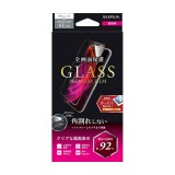 iPhone 11 6.1インチ 保護フィルム ガラスフィルム GLASS PREMIUM FILM 立体ソフトフレーム 超透明 ブラック LEPLUS LP-IM19FGS