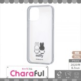 iPhone 12/iPhone 12 Pro Miffy ハイブリッドケース Charaful 硬度2H 傷に強い 耐衝撃 マイクロドット加工 ミッフィー レイアウト RT-BP27UC/MFM