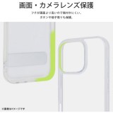 iPhone 16  Pro Like standard スタンド付き 衝撃吸収 バンパー ハイブリッドケース / クリア レイアウト RT-P47STA1/CM