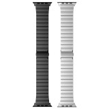 【代引不可】Apple Watch 44/42mm フォーマルステンレスバンド プッシュ式 シンプル ビジネスシーン エレコム AW-44BDSS1