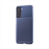 Galaxy S21 5G SC-51B/SCG09 耐衝撃 カーボン調ケース Victus エアクッション シンプル おしゃれ ネイビー LEPLUS LP-21SG1SATNV