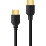 PREMIUM HDMI やわらかケーブル 2.0m ブラック プレミアムハイスピード HDR 対応 BT.2020 対応 イーサネット対応 フルHD対応 4K2K対応 PGA PG-HDSF20M