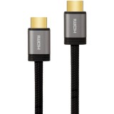 PREMIUM HDMI メッシュケーブル 5.0m ブラック プレミアムハイスピード HDR 対応 BT.2020 対応 イーサネット対応 フルHD対応 4K2K対応 PGA PG-HDME50M