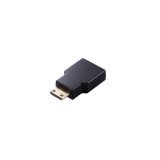 【代引不可】HDMI 変換アダプタ 【 Mini HDMI (タイプC) オス to HDMI (タイプA) メス 】 4K 60P スリムコネクタ RoHS指令準拠 ブラック エレコム AD-HDACS3BK