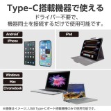 【代引不可】USB Type-C-HDMI 変換 ( USB-C プラグ to HDMIポート×1 USB-C充電ポート×1 ) 15cm 4K 60Hz PD 60W 【 タイプC ポート搭載機器各種対応 】 ブラック エレコム AD-CHDMIPDBK2