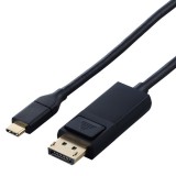 【代引不可】エレコム USB Type-C-DisplayPort 変換 ケーブル 1m 4K 60Hz ブラック エレコム CAC-CDP10BK2