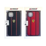 FERRARI 公式ライセンス iPhone13 6.1インチ 2眼モデル PUカーボン 背面ケース バックカバー かっこいい エアージェイ FESNMHCP13M